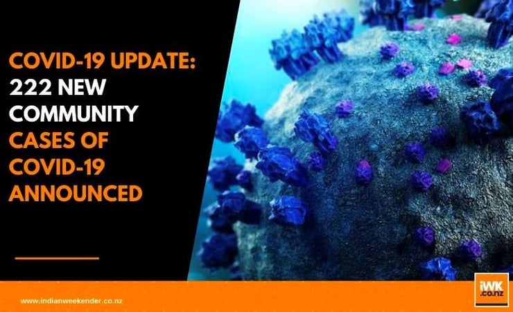 Covid-19 update: 222 new community cases of Covid-19 announced