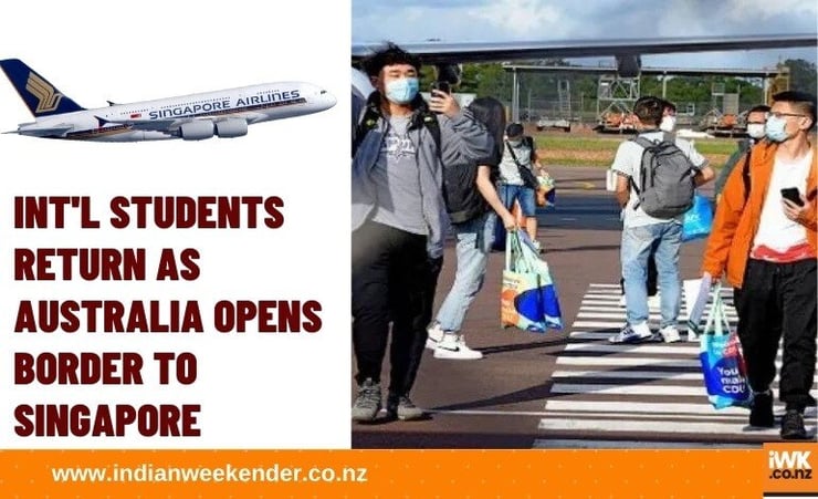 Int'l students return as Australia opens border to Singapore