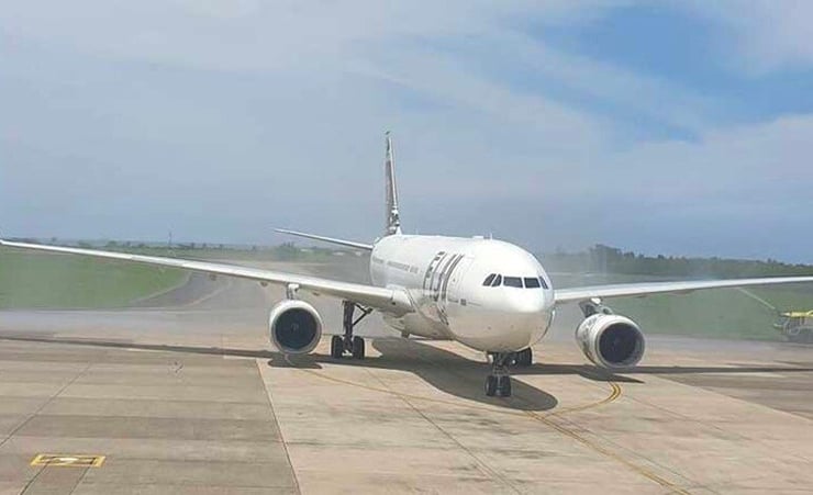 Fiji Airways first flight with Australian tourists arrives in Nadi