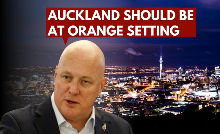 Auckland should be at orange setting- Luxon