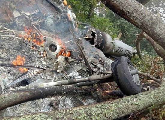 Indian Air Force chopper carrying Chief of Defence Staff Bipin Rawat and Wife crashes in Tamil Nadu: 4 dead