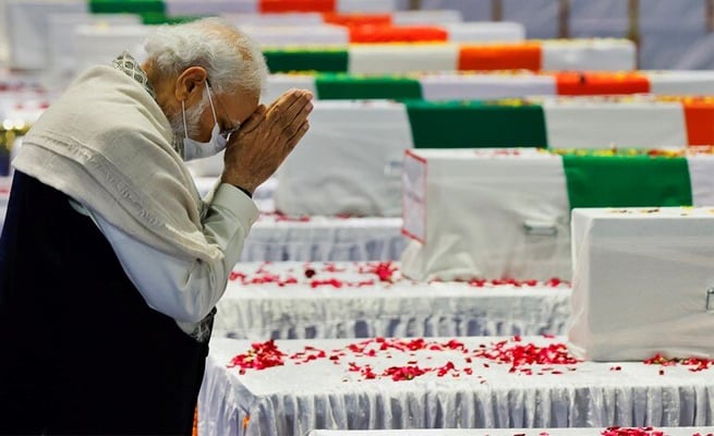 General Bipin Rawat Chopper Crash Updates: Mortal remains of Gen Bipin Rawat, others arrive in Delhi; PM Modi pays tribute