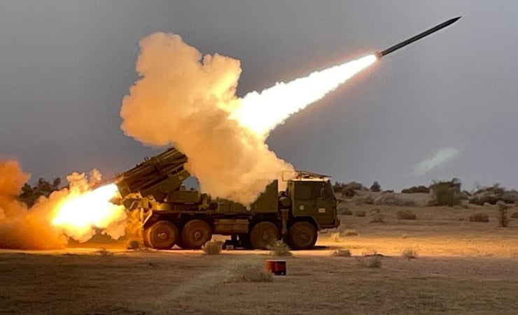 India successfully tests multi barrel rocket launcher system Pinaka-ER
