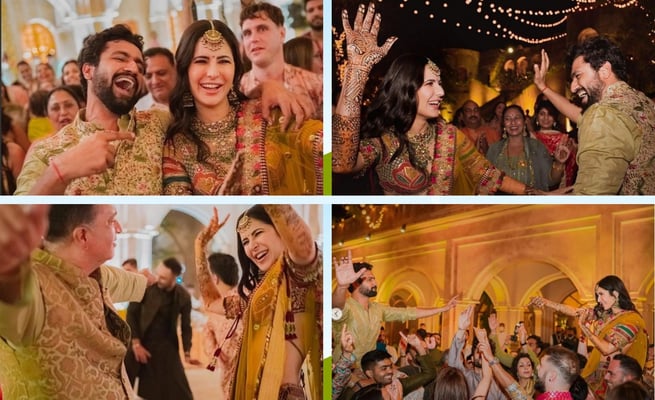 The mehndi ceremony of Katrina Kaif and Vicky Kaushal was full of love and lots of bhangra
