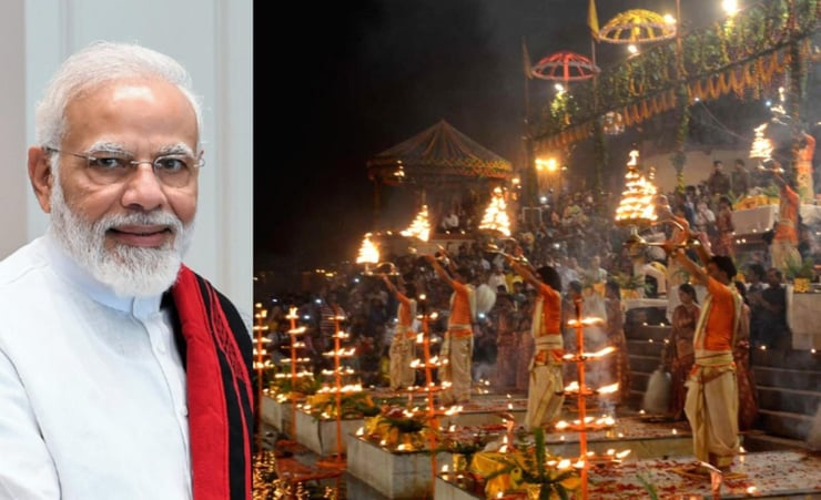 Varanasi lights up as Modi attends 'Ganga Aarti
