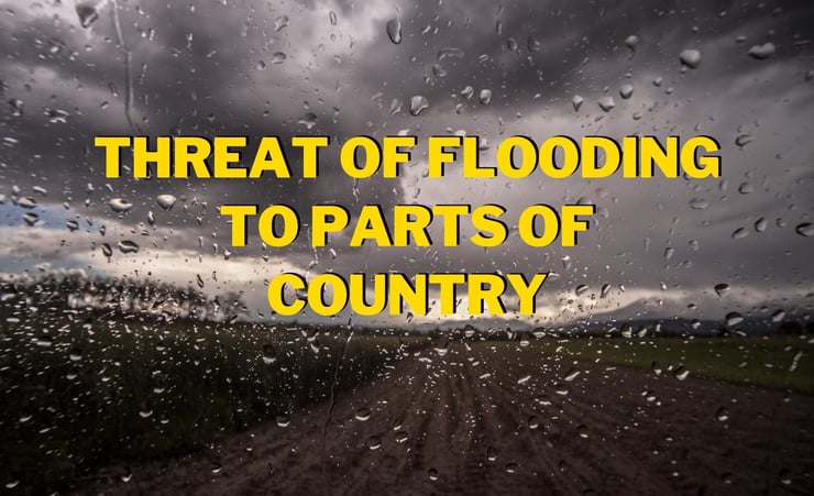 Heavy downpours bring threat of flooding to parts of country