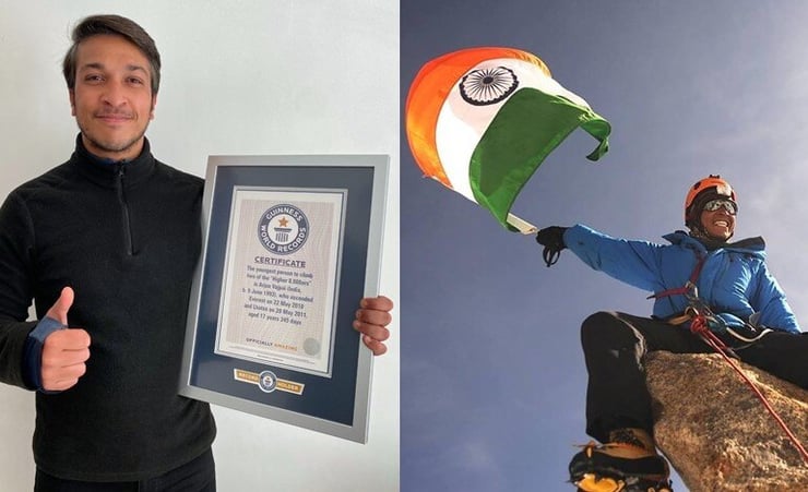 Mountaineer Arjun Vajpai receives Guinness World Records certificate