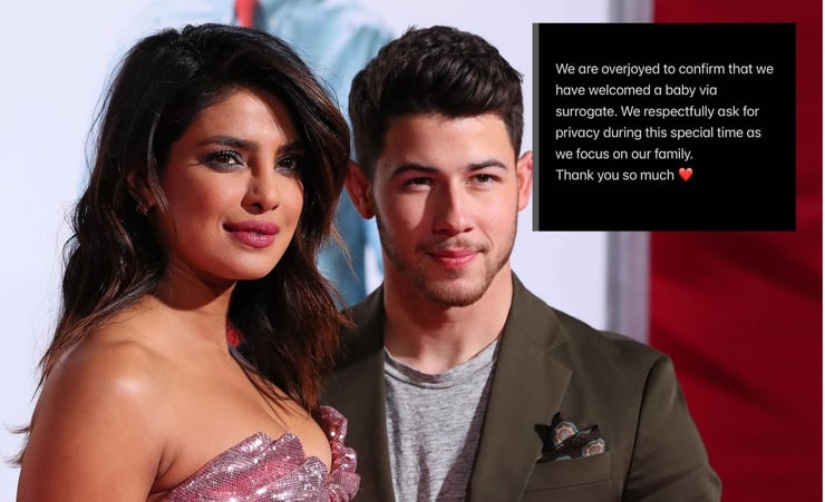 Priyanka Chopra and Nick Jonas welcome first Baby via Surrogate