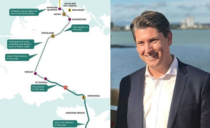 Auckland light rail tunnel to run to Mt Roskill before following SH20 to the airport