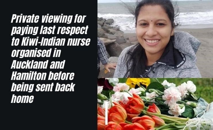 Private viewing for paying last respects to Kiwi-Indian nurse organised in Auckland and Hamilton before being sent back home
