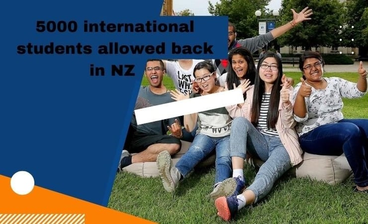 Who are 5000 international students allowed to enter NZ in third step of border re-opening – existing or new students?