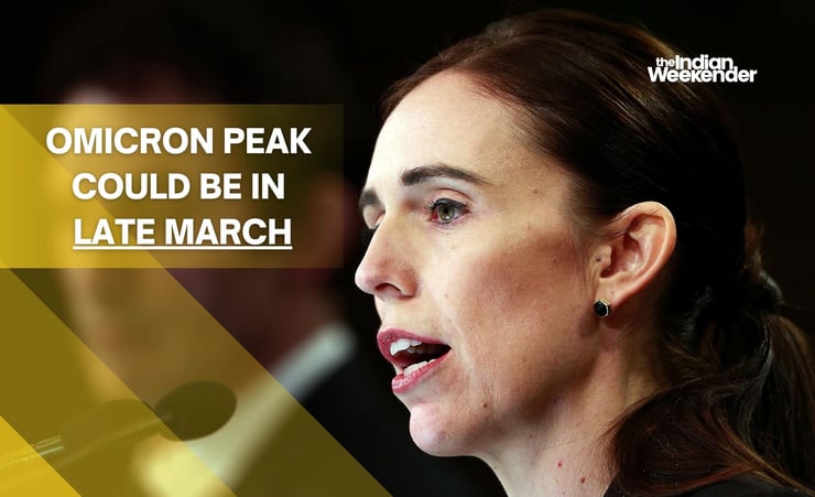 PM Jacinda Ardern says the country's Omicron peak could be in late March
