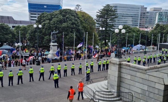 Covid-19: Protesters camped at Parliament warned they could be trespassed
