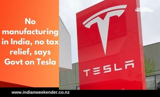 No manufacturing in India, no tax relief, says Govt on Tesla