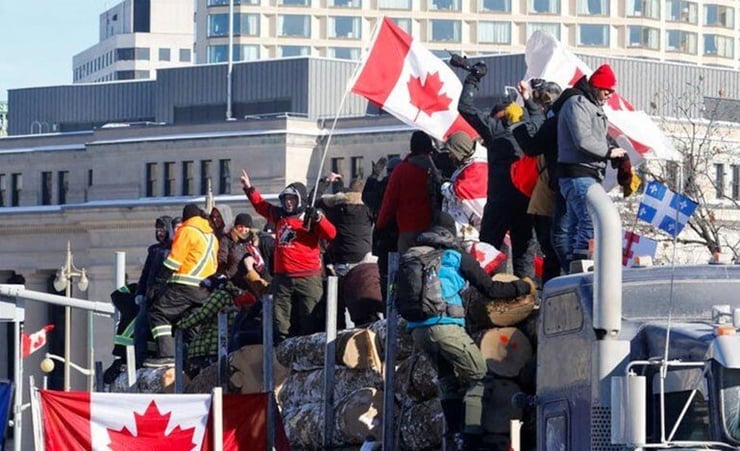 India asks its citizens in Canada to 'remain alert' amid truckers protest