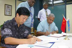Fiji, China ink rural development deal