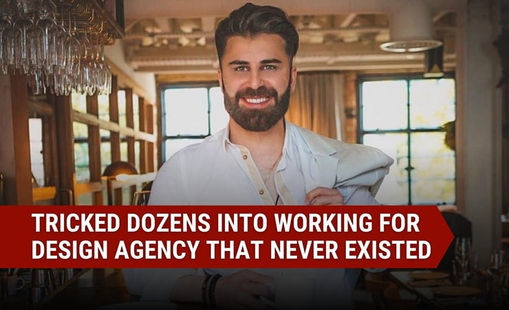 This man tricked dozens into working for design agency that never existed
