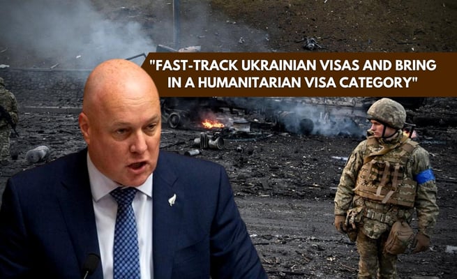 National urges visa for Ukrainians fleeing 'unhinged' Putin's war