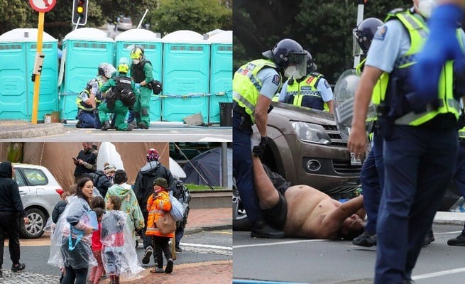 Update: Police operation outside parliament continues, 60 arrests made
