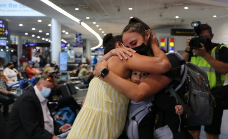 Haka and hugs as families reunite and borders reopen