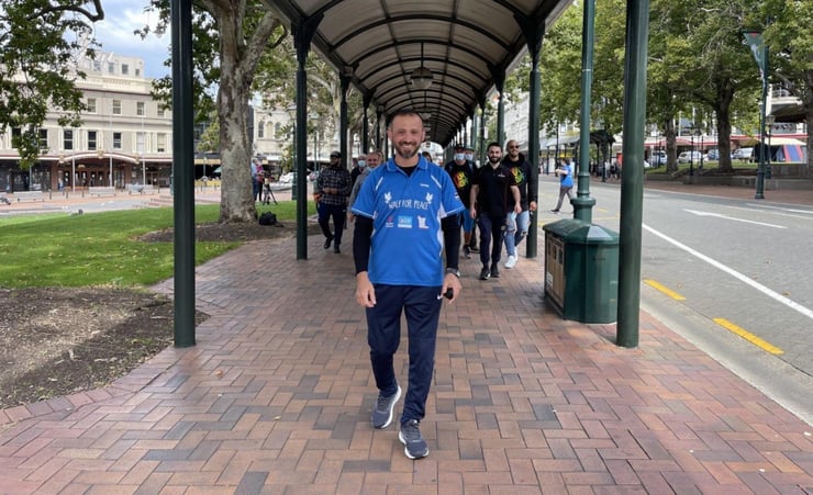 Mosque attack survivor Temel Atacocugu finishes 350km Walk for Peace