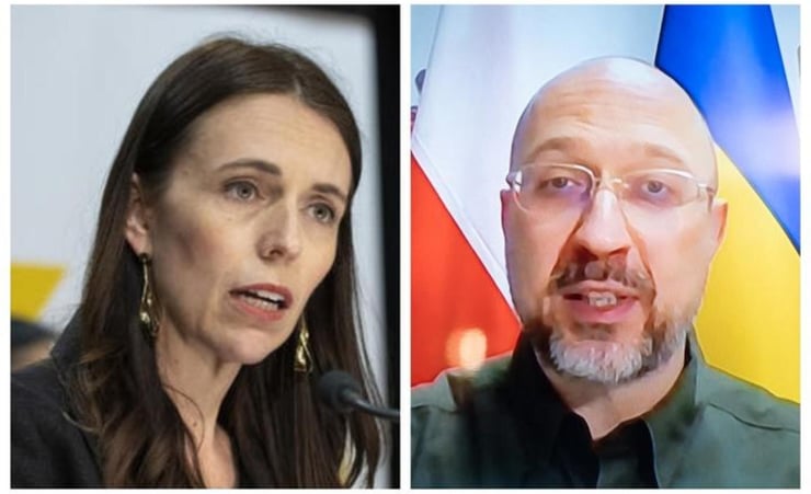 Ardern conveys NZ support for Ukraine in call to Denys Shmyhal