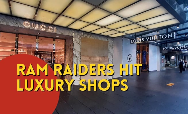 Ram raiders hit luxury shops on Queen Street in Auckland