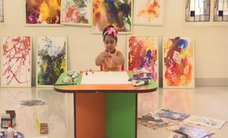 2 and half-year-old child from Bhubaneswar sets world record for creating maximum number of paintings by toddler