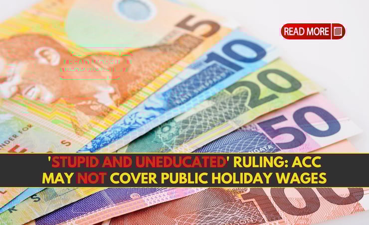 'Stupid and uneducated' ruling: ACC may not cover public holiday wages