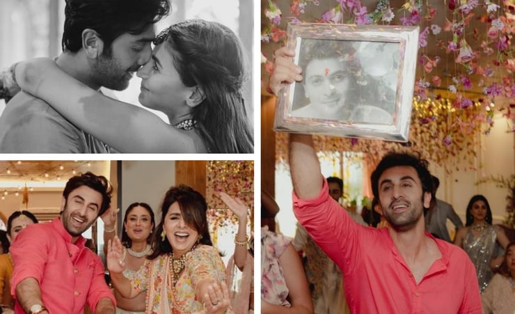 Here's a look at fun-filled Mehendi celebration of Ranbir Kapoor and Alia Bhatt