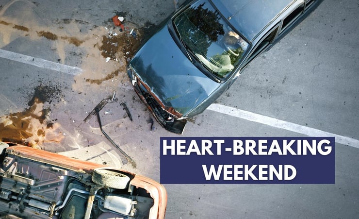 Heart-breaking weekend on the road, we all need to do better