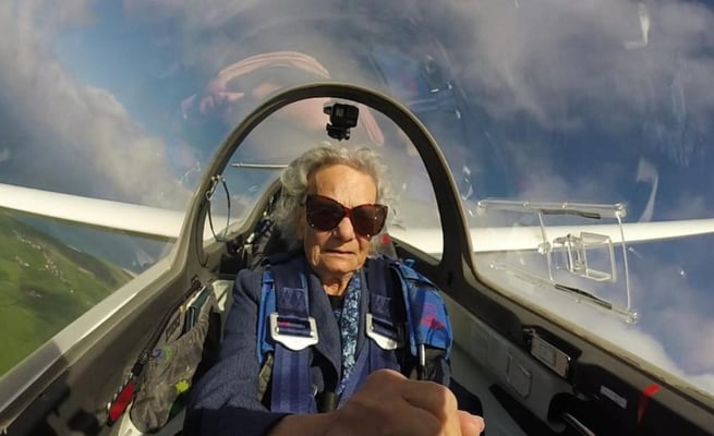 99-Year-Old World War II Veteran Flies jet a week before her 100th birthday