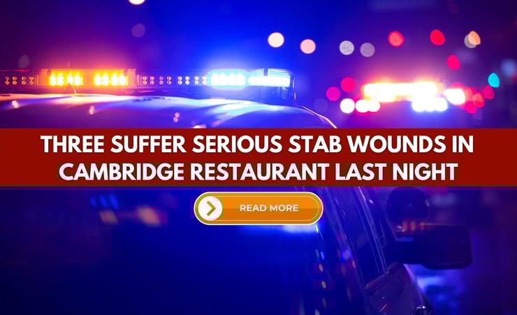 Three suffer serious stab wounds in Cambridge