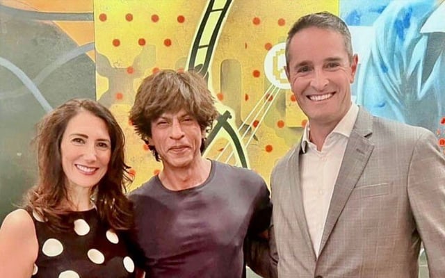 NZ Trade Commissioner Ralph Hays meets Shahrukh Khan