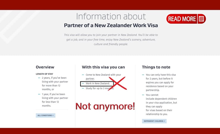 Immigration re-balance plan: Partners of future work visa holders to not get “open work visa”