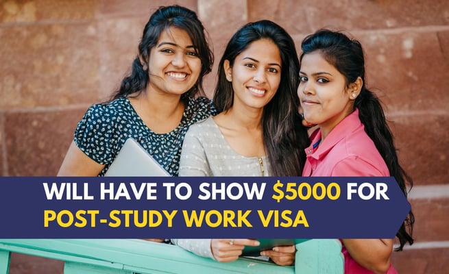 Immigration-Rebalance: International students will have to show $5000 for post-study work visa