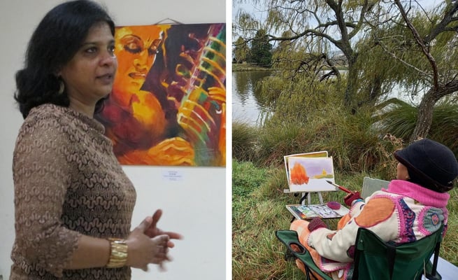Painting is a conversation between art and artist