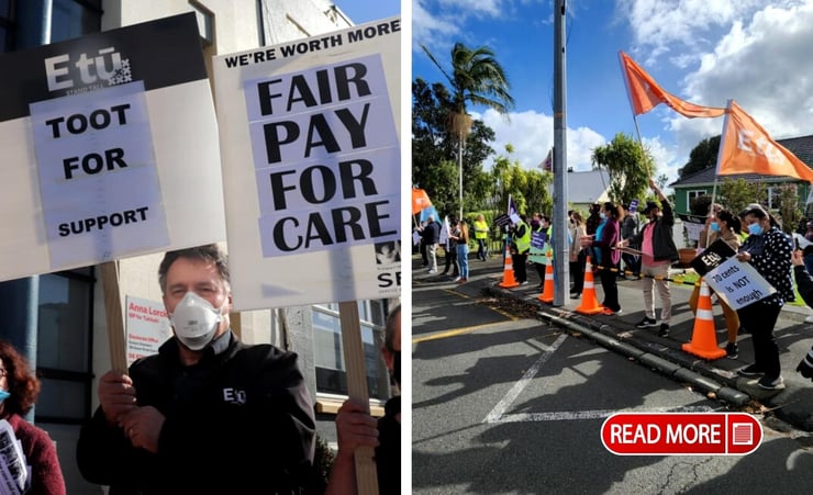 Low pay hike 'a slap in the face', say protesting care workers