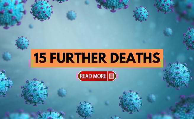 Covid-19 update: 15 further deaths and 8435 new community cases today