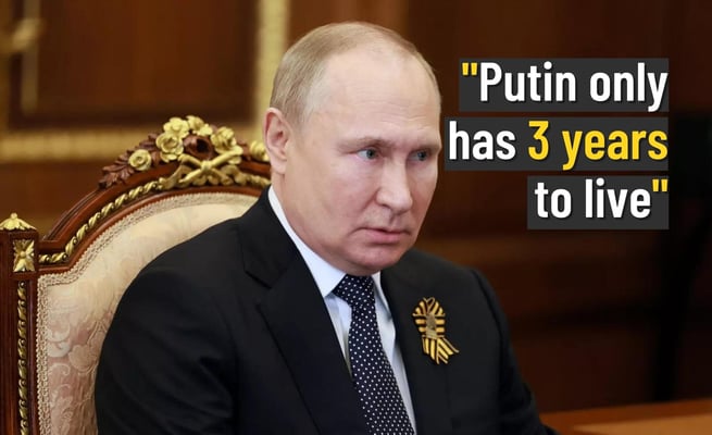 Russian President Vladimir Putin only has 3 years to live, losing eyesight due to cancer: Shocking report reveals