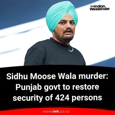Sidhu Moose Wala murder: Punjab govt to restore security of 424 persons from June 7