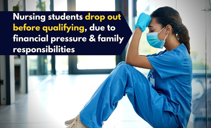 Nearly one in three nursing students drop out before qualifying