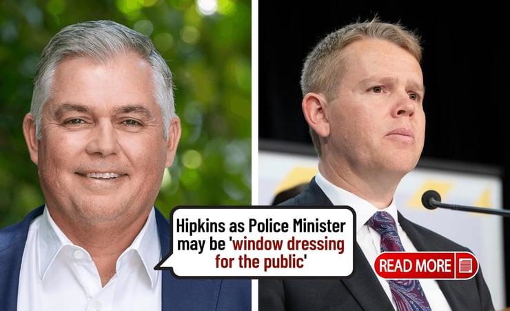 Chris Hipkins as Police Minister may be 'window dressing for the public' - Mark Mitchell