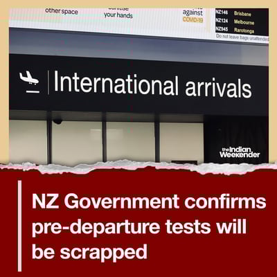 Covid 19: Government confirms pre-departure tests will be scrapped
