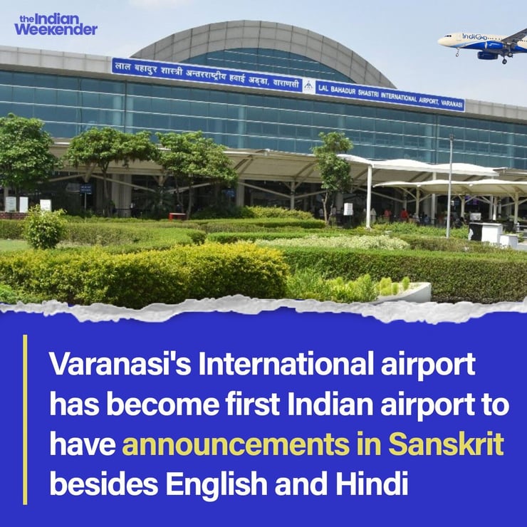Varanasi airport first in India to use Sanskrit for Covid announcements