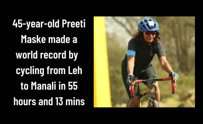 Pune woman Preeti Maske sets a world record