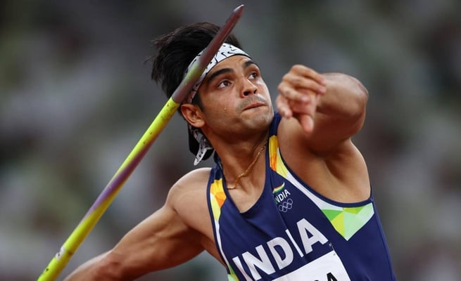 Neeraj Chopra breaks own national record