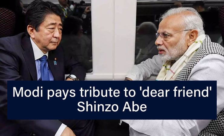 PM Modi pays heartful tribute to his 'dear friend' Shinzo Abe