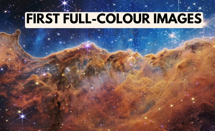 NASA draws back curtain on Webb space telescope's first full-colour images