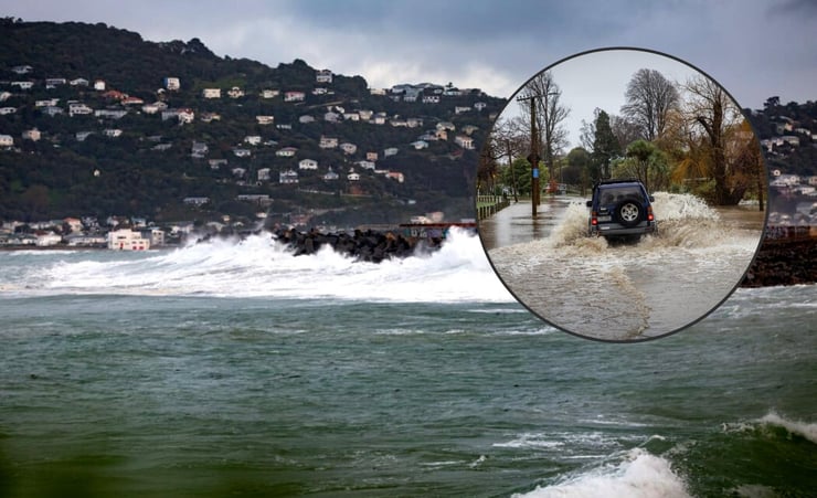 Bad weather hits Wellington region with huge waves, high winds and snow forecast